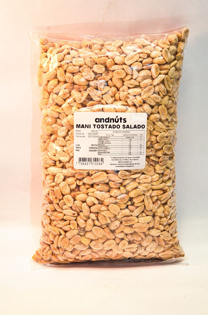 [3207-01] MANI SPLIT REPELADO TOSTADO X 1 KG