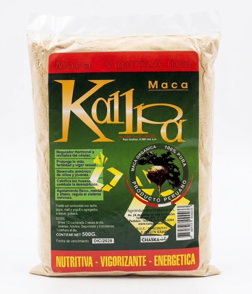 [6018] MACA PERUANA BLANCA X500GR KALLPA