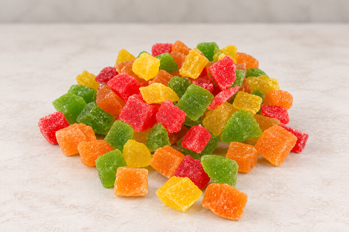 [3001-01] ANANA GLASE EN CUBOS 4 COLORES X 1 KG